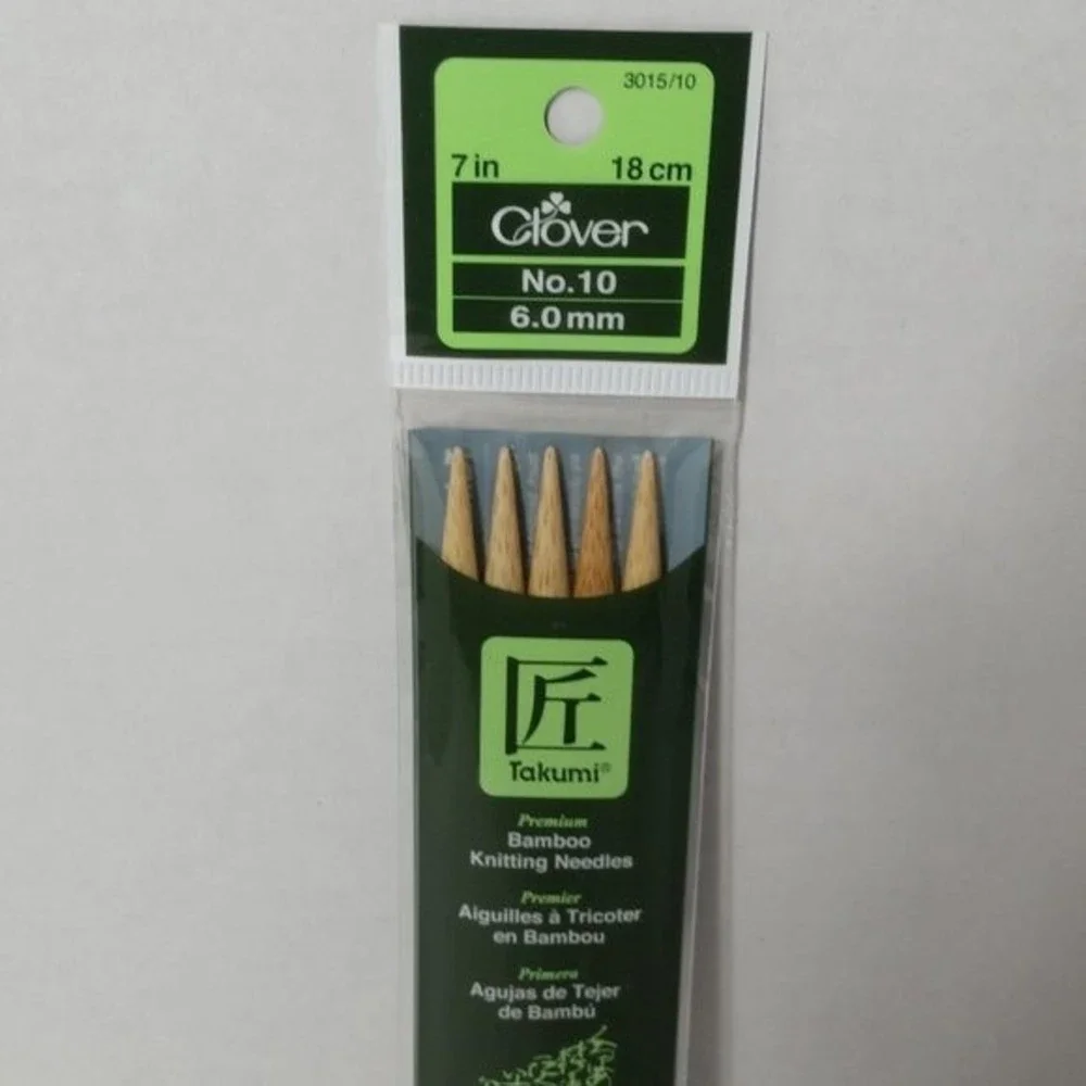 Bamboo Double Point Knitting Needles 7
